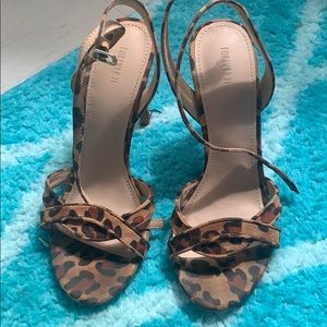 Cheetah print sandals